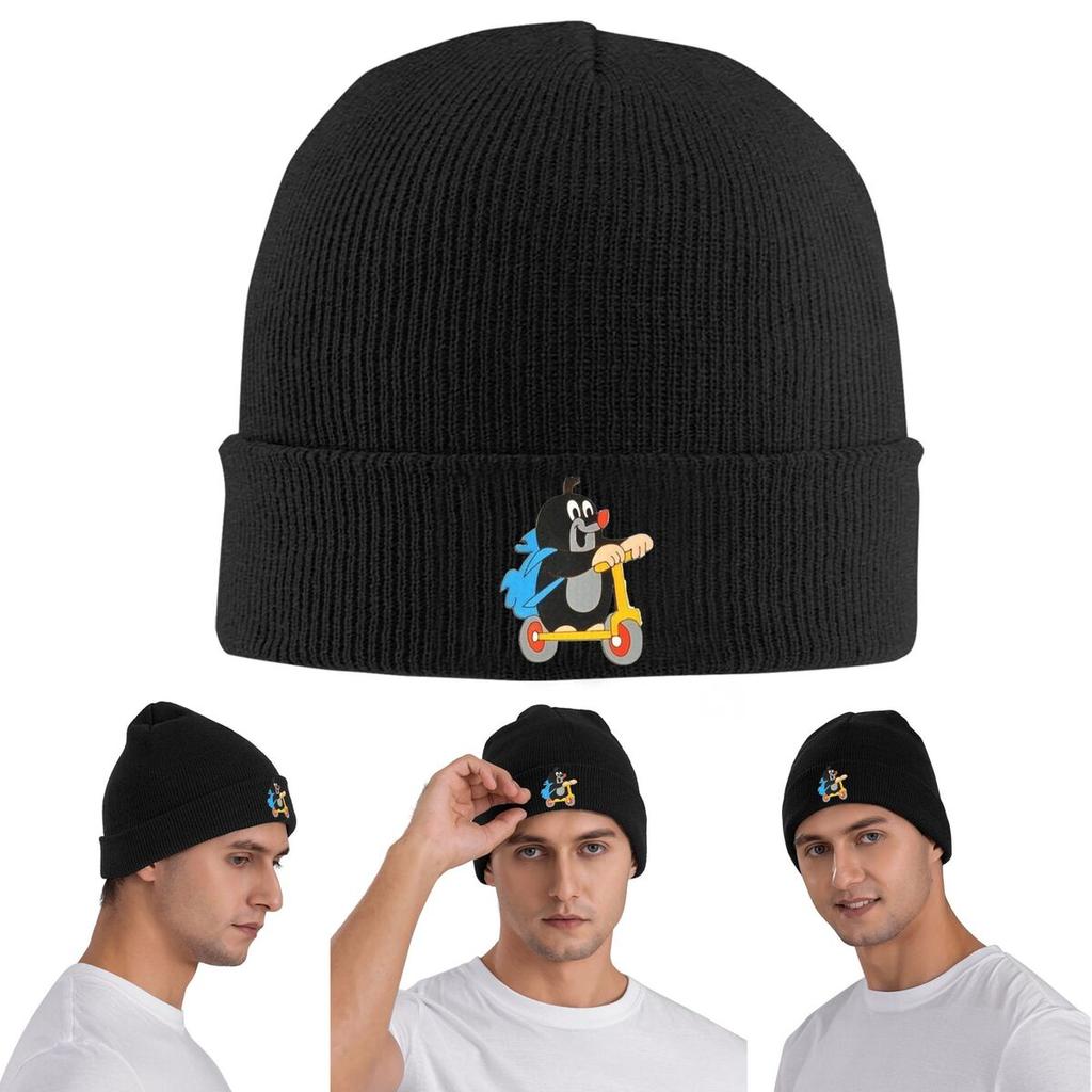 Glückliches Maulwurf Krtek Warme Strickmütze Winter Strickmütze Mütze Beanie Hip Hop Caps für Unisex