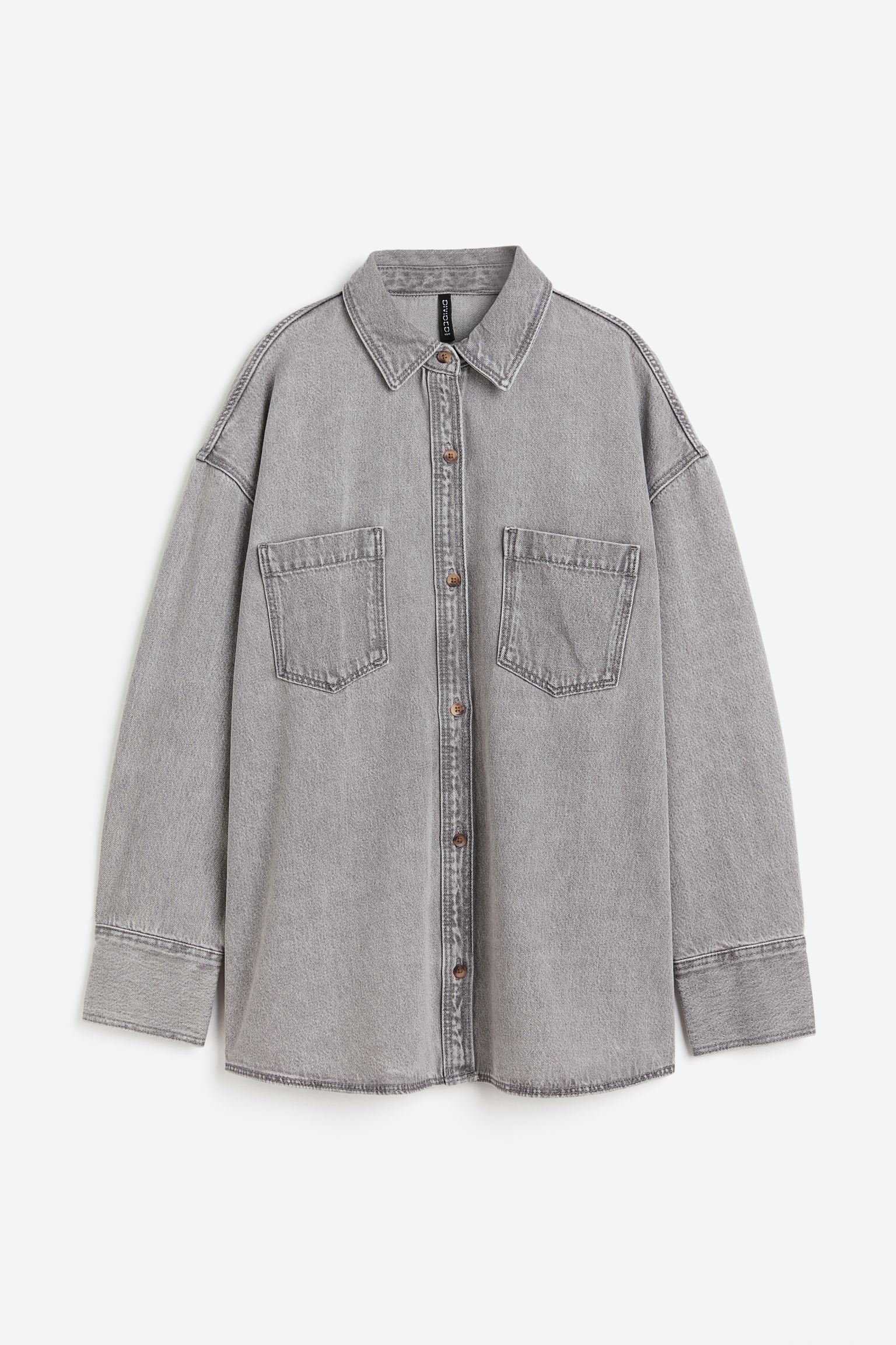 

Oversized denim overshirt
