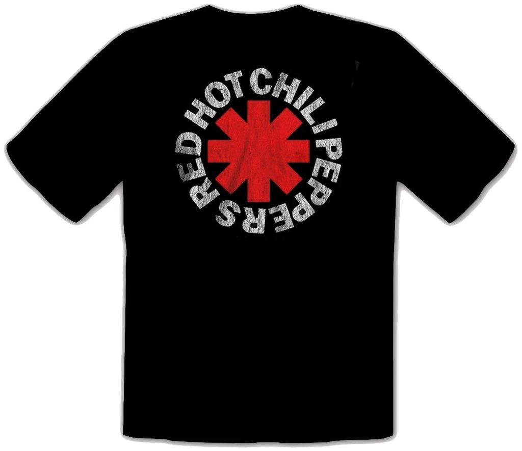 RED HOT CHILI PEPPERS - ROCK Musik Logo schwarz T-Shirt