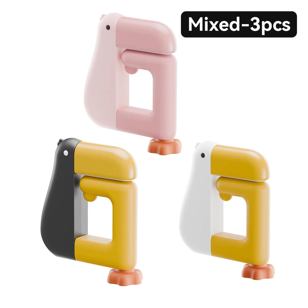 1pc Duck Portable Hook Hanging Decor Table Wallet Bag Hook Wall Hanger Bracket Handbag Non Punching Student Office Supplies