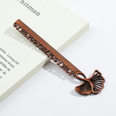 Ginkgo Leaf Bookmarks Metal Bookmarks Ruler Book Page Divider Appreciation Present for Teacher Student Book Lover Writer