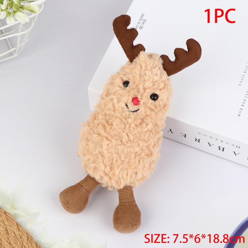 

Halloween Fun Cat Peanut Plush Toy Soft Creative Dolls Cute Cartoon Stuffed Cat Elk Doll Funny Kids Christmas Birthday Gift