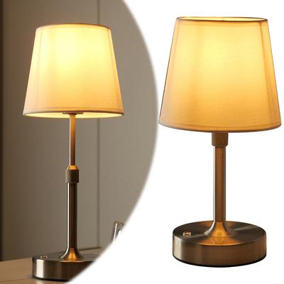 Cordless LED Metal Table Lamp USB Rechargeable 2200K Warm Light Pleated Decorative Atmosphere Light Portable Cordless Table Lamp