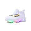 LED Light Socks Shoes Boys and Girls Light Shoes Autumnal and Summer New Arrival Breathable Fly Knitting Sports Shoes Feather Luminous Shoes
