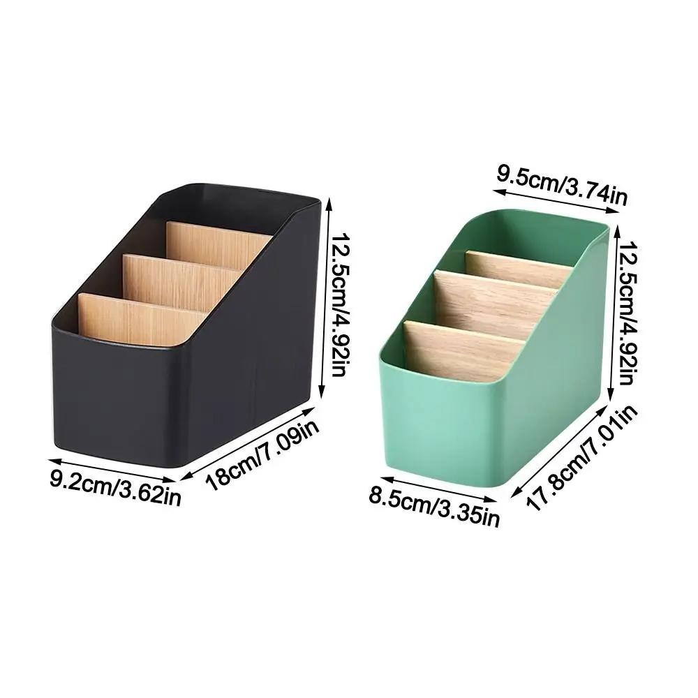 1pc Desktop Trapezoid Storage Box Stationery Sorting Box Multipurpose Remote Control Glasses Shelf Bedroom Living Room Organizer