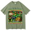 Fuuny T Shirt Frog TShirt Cotton High Quality Print Short Sleeve Positive Cottagecore Oversized Tee Unisex Women Clothes Teenagers