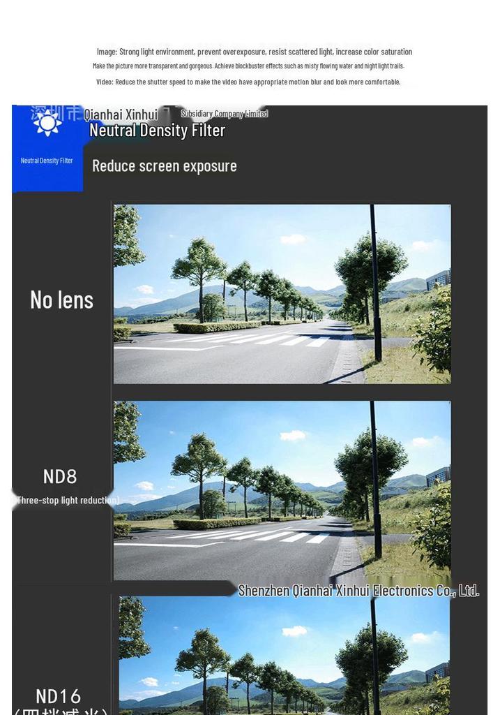 DJI Mini 3 Pro Drone Camera Accessories: UV Filter, Polarizing Filter, ND Neutral Density Filter