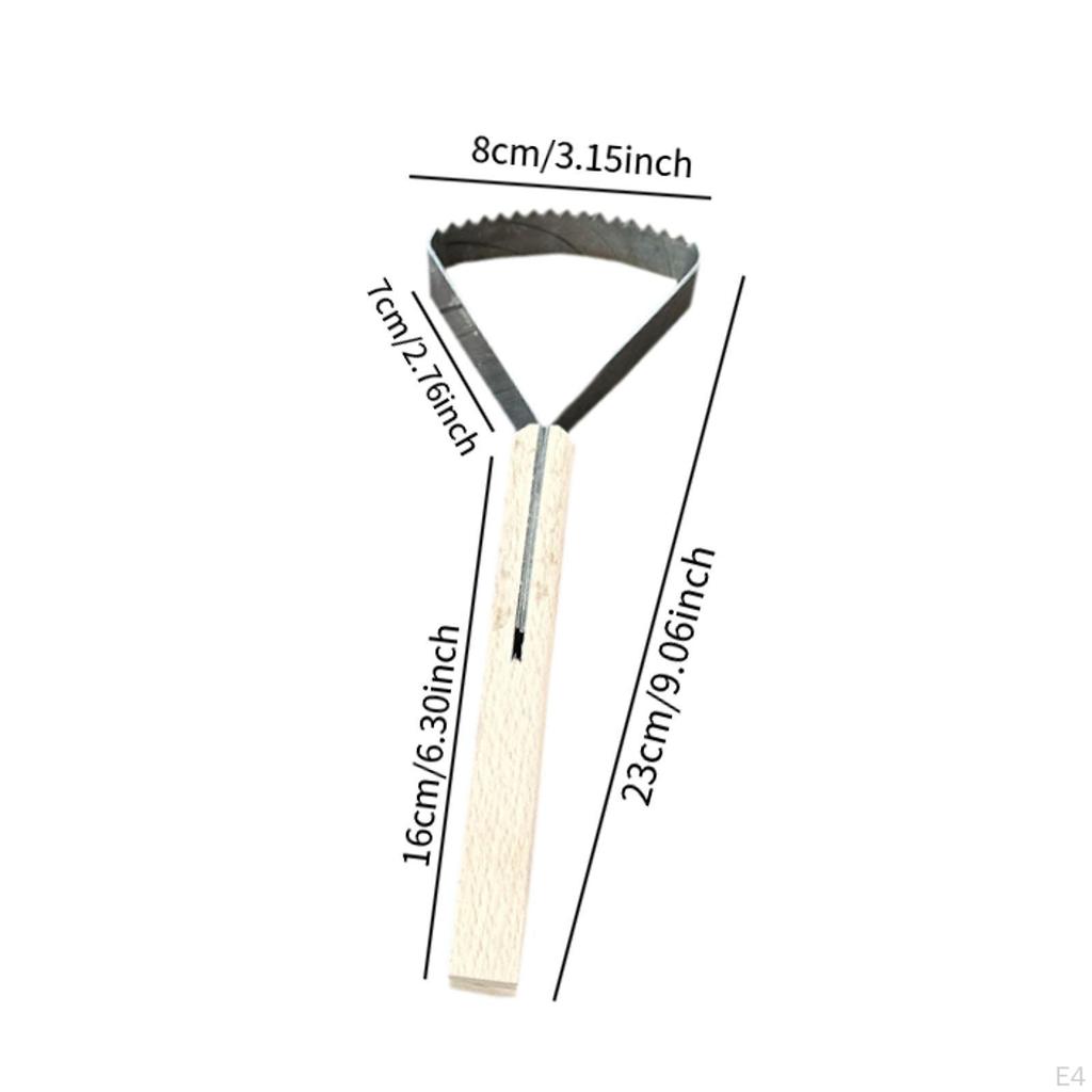 Ręczne narzędzie do skrobania trawy, odchwaszczania, wygodny drewniany uchwyt, wielofunkcyjne do ogrodu