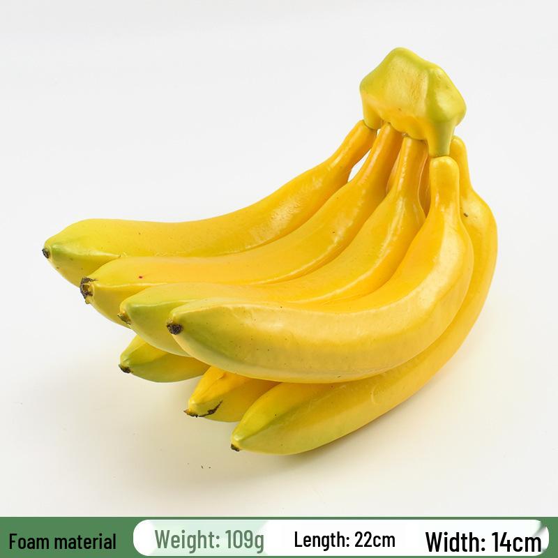 Plastic PU Banana Model for Display and Teaching Props
