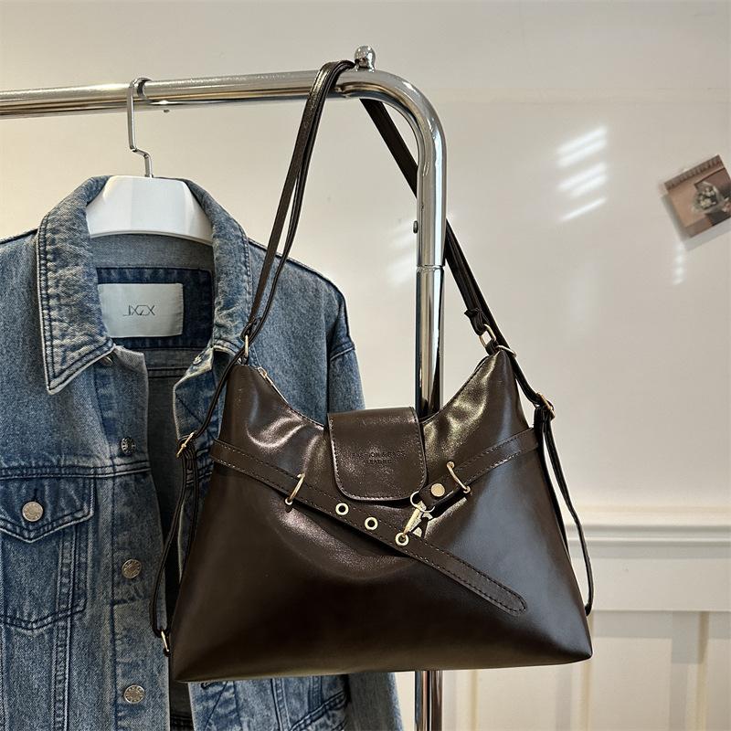 Women Fashion PU Leather Crossbody Bag Durable Adjustable Shoulder Bag Simple Backpack Bag Girls