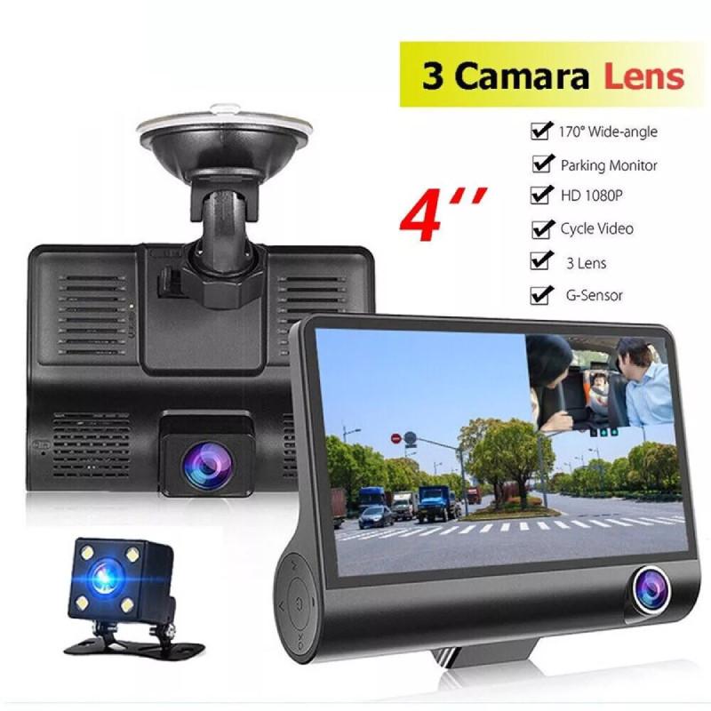 1080p In 4 Car Camera Recorder Dual Front And Rear Dash Night Cam