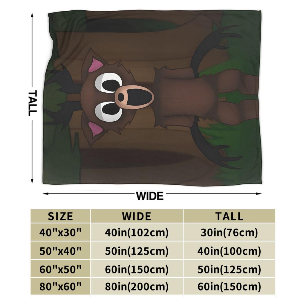 La Coperta in Flanella 99 Notti nella Foresta con Motivo di Cervo per Videogiochi Morbida Calda Coperta Plaid per Divano Letto Copridivano Letto