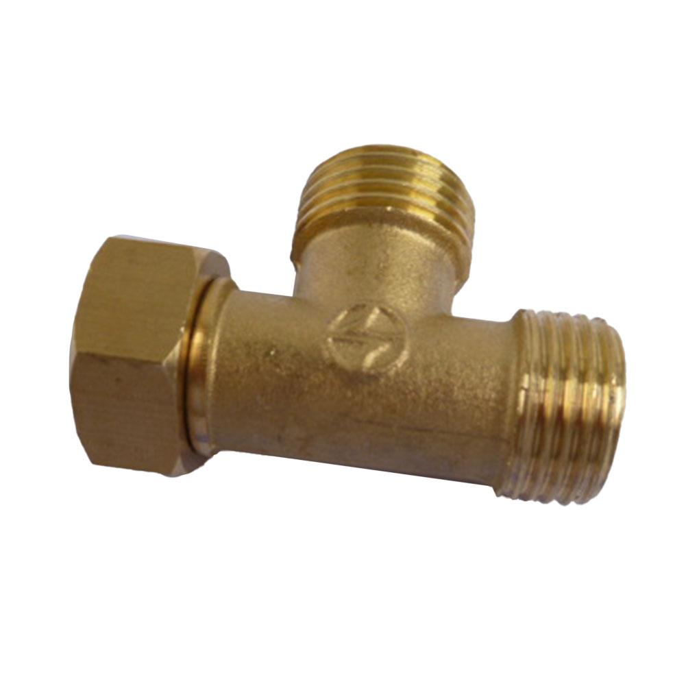 

T Shaped Adapter Water Pipe Connector Reliable Replacement Three Way Device 1/2\ For Angle Valves Hoses Practical