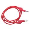 5Pieces Banana to Lead , 4mm Stackable Plug Silicone Test Cable for Multimeter,