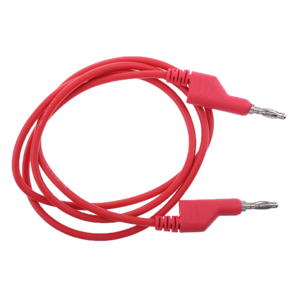 5Pieces Banana to Lead , 4mm Stackable Plug Silicone Test Cable for Multimeter,