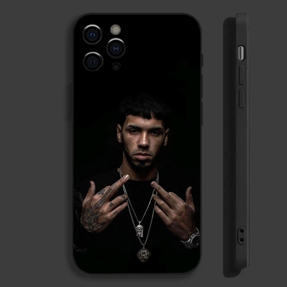A-Anuel AA Rapper Echte Handyhülle Für Apple iPhone 15,14,13,12,11,Pro,X,XS,Max,XR,Plus,Mini Weiche Schwarze Hülle