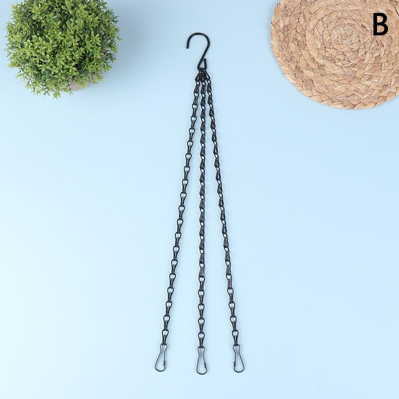 

40 см ротанговая подвесная цепочка для цветов, корзина, цветочный горшок, гидропонные растения, инструменты для выращивания, садовые украшения с 3 крючками