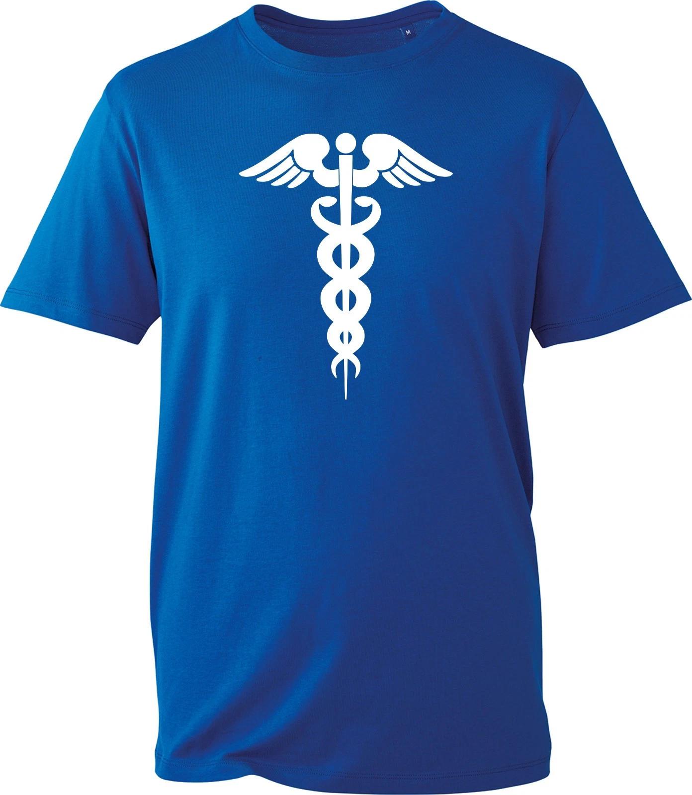 Caduceus Medical Symbol Graphic Novelty Healthcare Doctor Nurse Gift Tee T-Shirt M