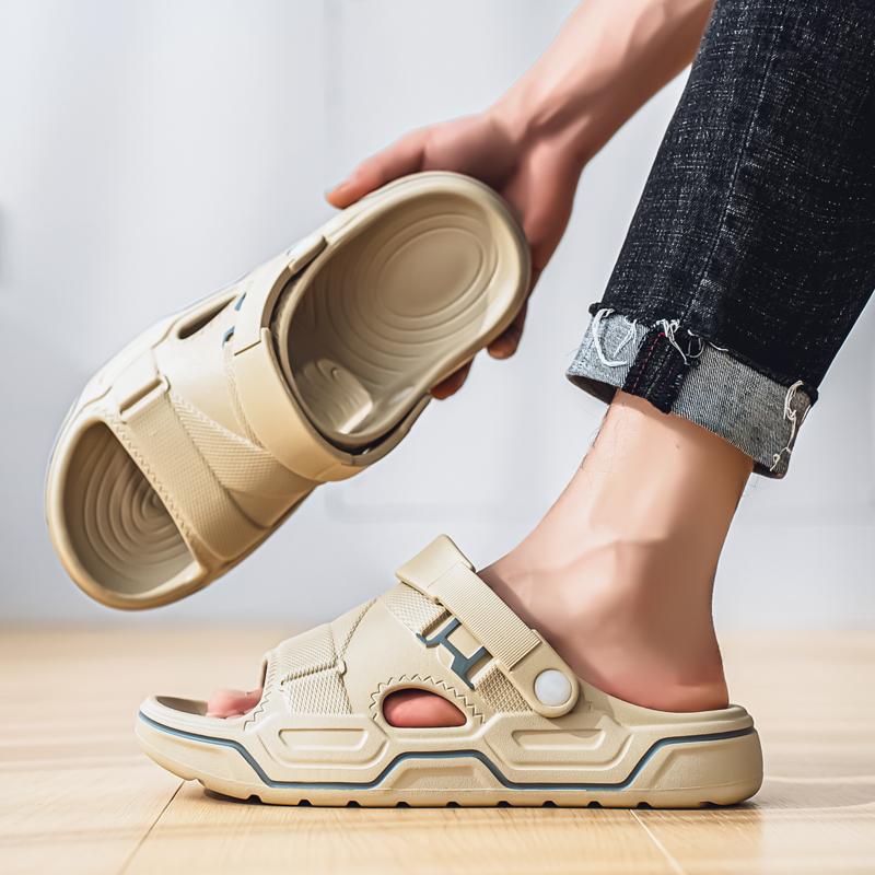 Fashion New Men's Outdoor Sandals Slippers Beach Comfortable Soft Slides Clogs Men Casual Shoes Garden Shoes Men Beach Sandals Big Size