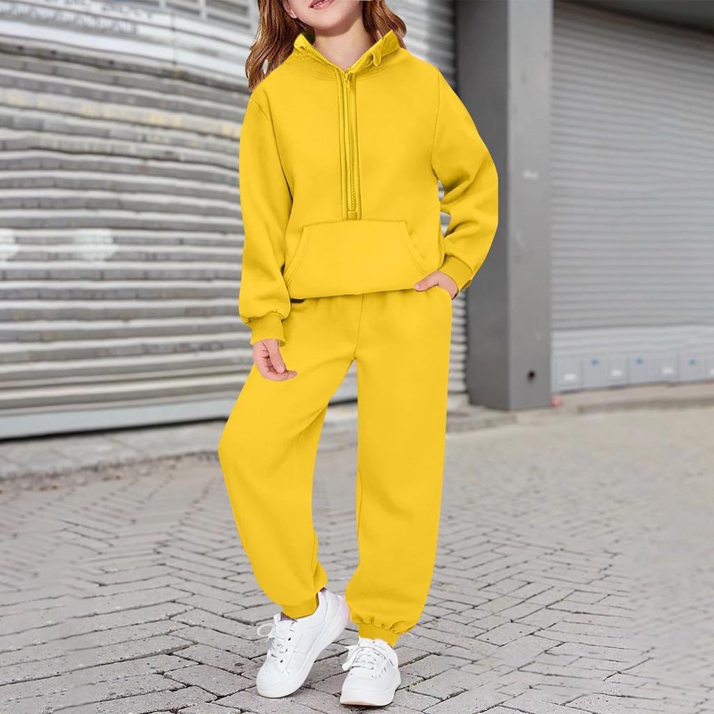 Kinder Kapuzenpullover und Jogginghosen Set für Kinder Teenager Sportbekleidung