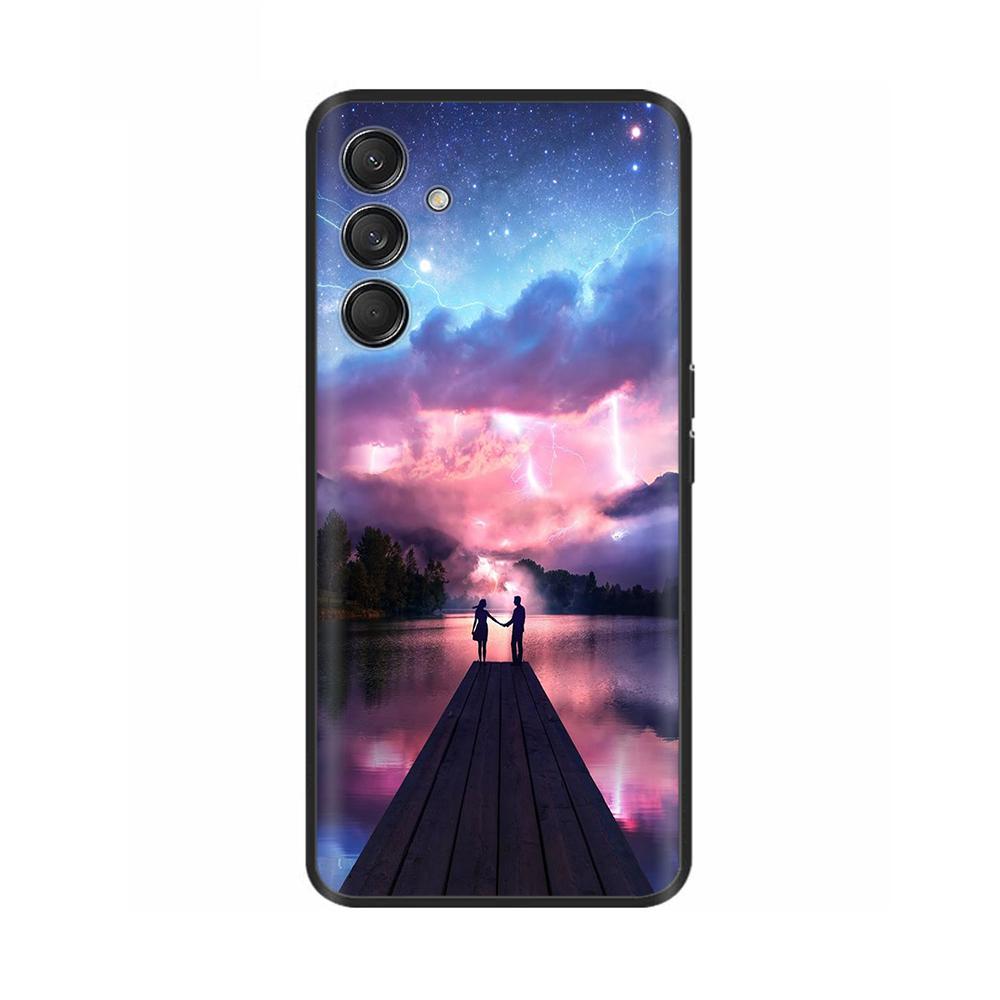 Case For Samsung Galaxy M15 M55 F15 5G Soft Silicone Back Cover For Samsung M15 SM-M156B M556B Phone Protective Shell Cases Para