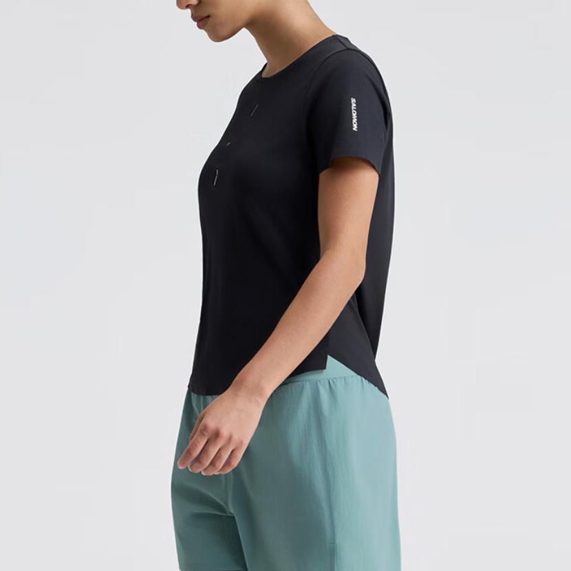 Salomon Pl Rn Breath Outdoor Skin-Friendly Breathable Sports Short Sleeve Running T-Shirt Women T-Shirts LC3083600