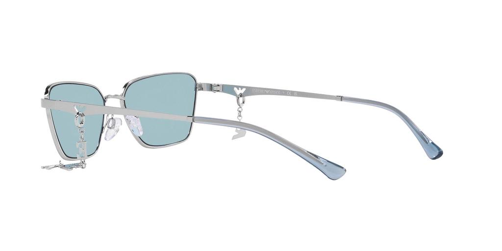 Sonnenbrille EA2141 SHINY SILVER AZURE Glas 56 [Emporio Armani] Fassung/LEICHT