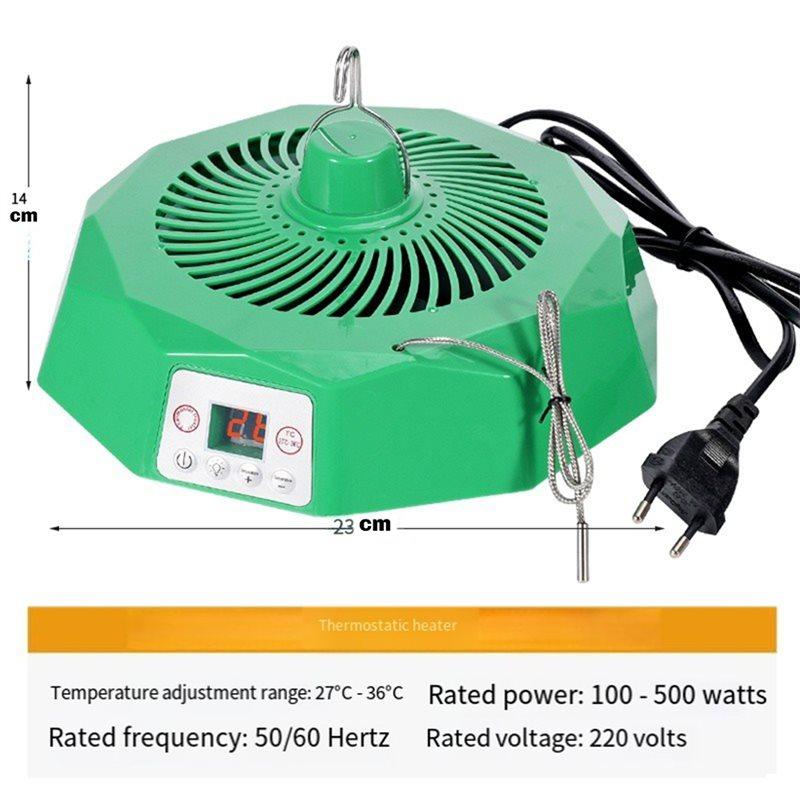 EU Plug Smart Heating Lamp Pet Temperature Control Air Warming Remote-Control Brooding Incubator Poultry