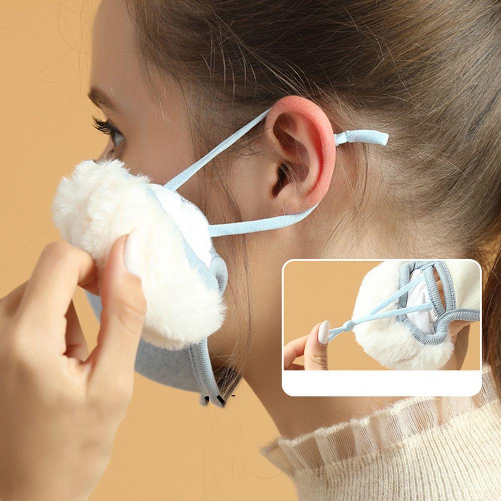 Ear Warmer Riding Fleece Men Women Mask Earflap Wrap 2in1 Earmuffs Mask Winter Cloth Accessories