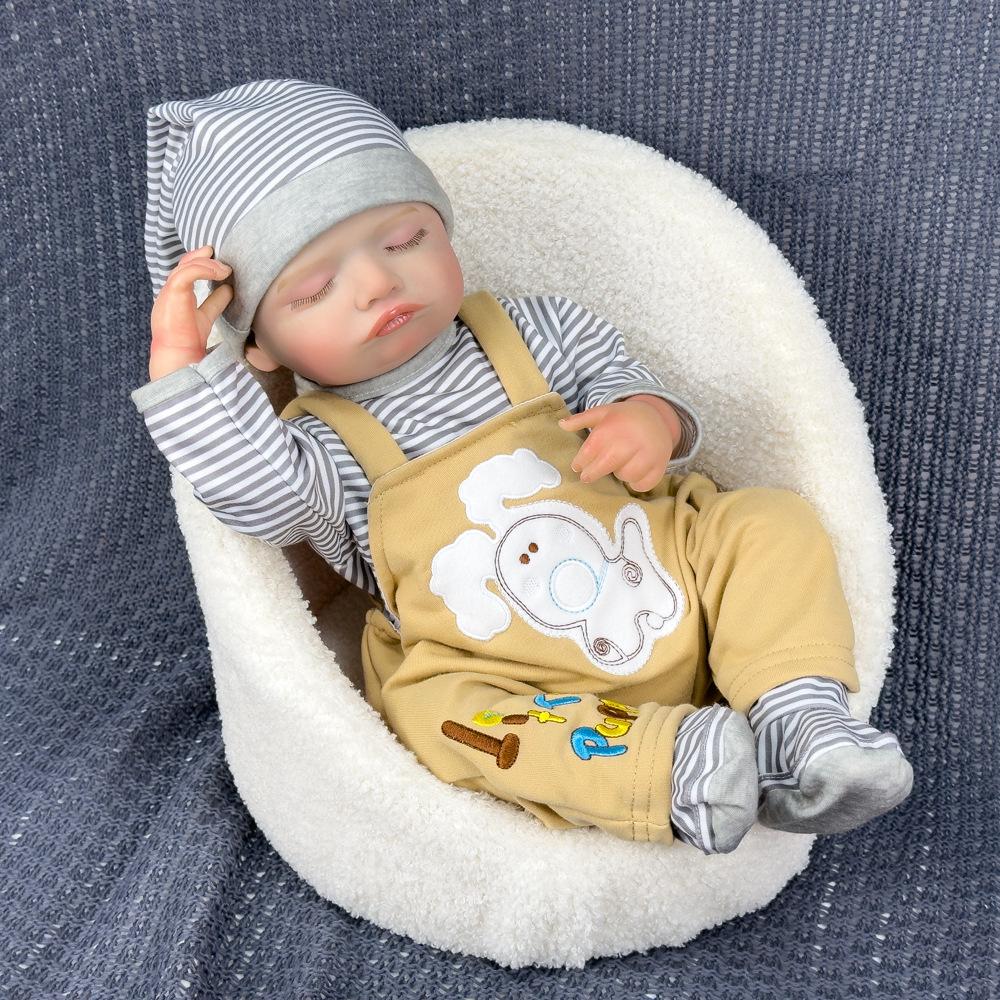 50cm Soft Simulation Baby Doll Rebirth Doll Children's Birthday Gift Doll