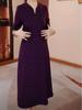 2025 Spring/Autumn Elegant Waist-Slimming Midi Dress for Middle-Aged & Elderly Women