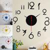 Without Batteries Wall Clock 3.5\" Hour Hand 60cm Diameter