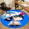Demon Slayer Pattern Round Rug, Indoor/Outdoor Mat, for Picnic, Gameroom, Bedroom, Office, Living Room, Home Decor Carpet, Birthday Gift