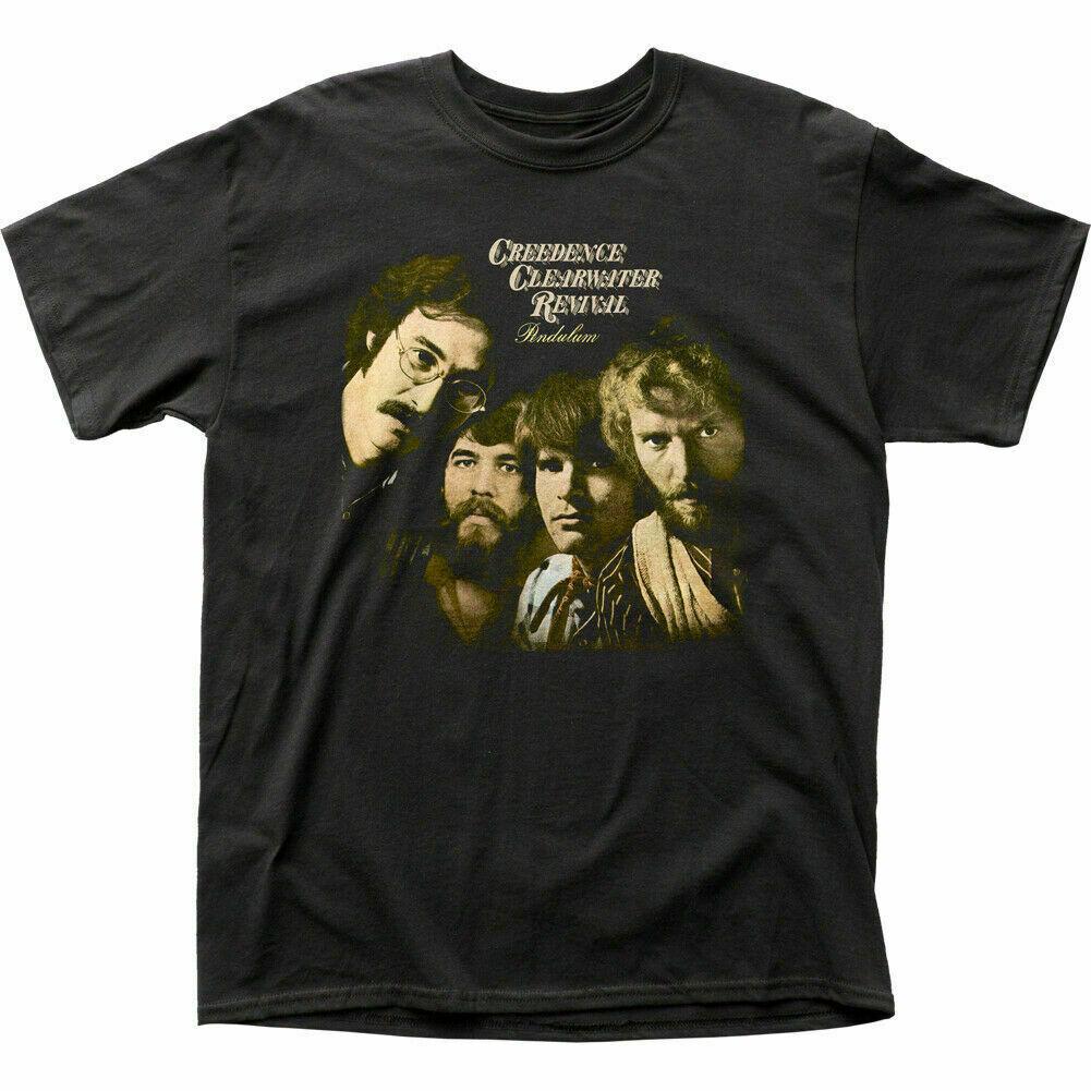 Creedence Clearwater Revival Pendulum T-shirt Mens Licensed Rock N Roll Black XXXL