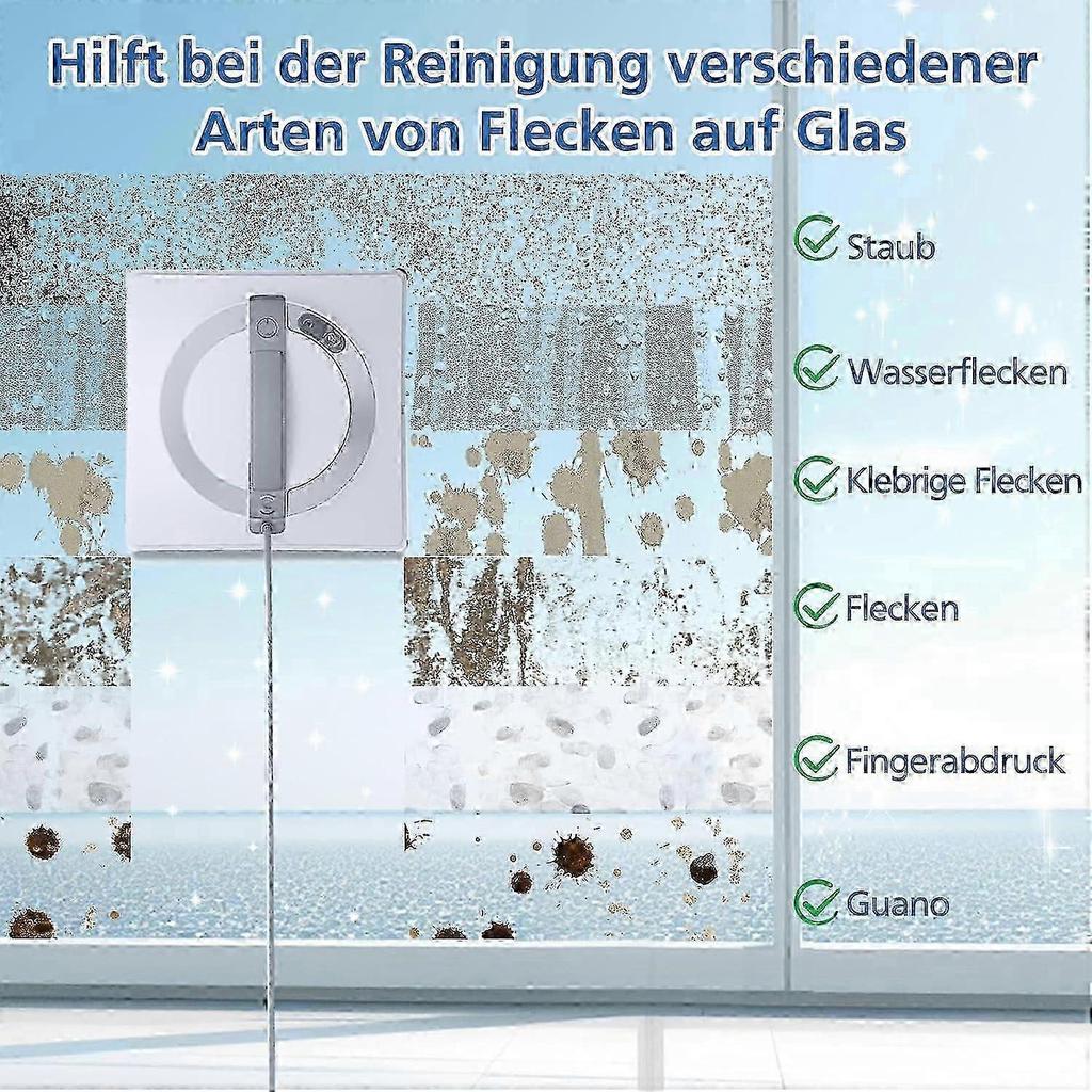6er-Pack Reinigungspads für Ecovacs Winbot W1 / W1 Pro / W2 / W2 Omni Fensterreinigungsroboter, Fensterreinigungsroboter, Waschbares Mikrofaser-Reinigungstuch