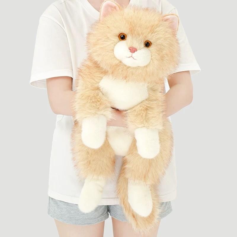 Poupée Chat en Peluche avec Remplissage en Coton PP Pour les Enfants et les Adultes Confort d'Enlacement