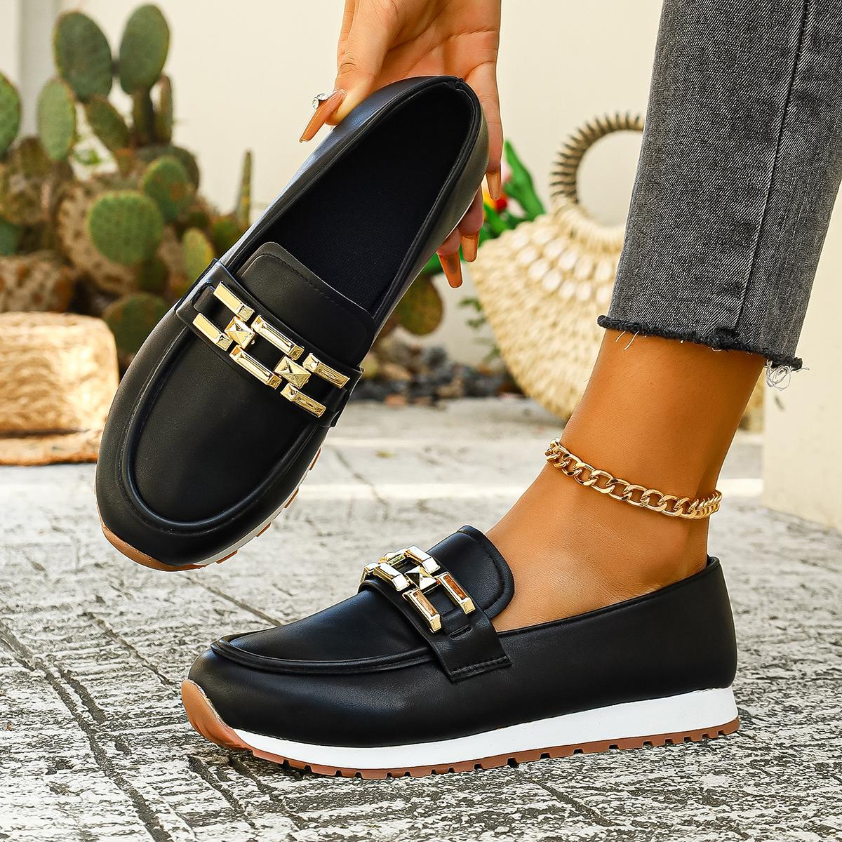 

Women Sneakers New Slip-On Round Toe Loafers Korean Style Casual Shoes Women Large Size Comfortable Flat Sneakers Women 43