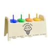 BPA Free Plastic Ice Cream Molds Fruit Juice Popsicle Mold for Homemade Popsicles with Easy Release and Colorful Sticks