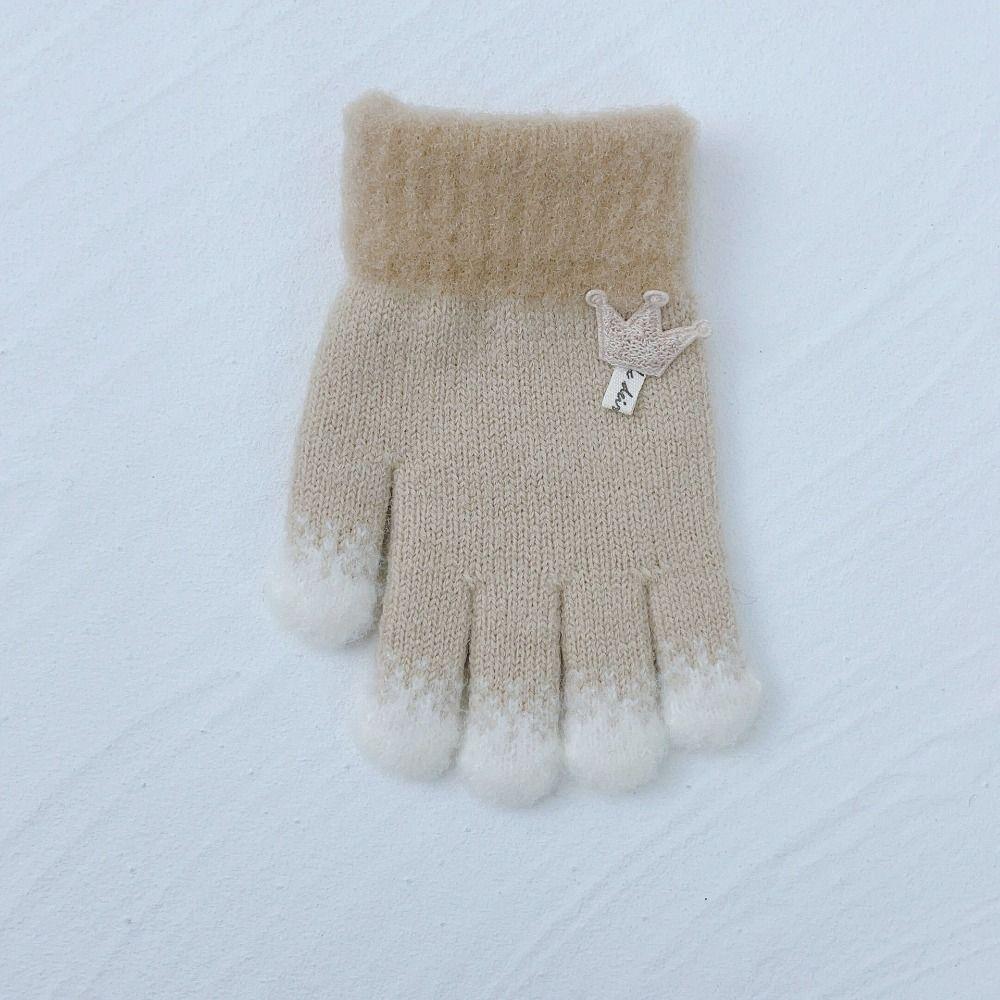 Fingerless Kids Gloves Knitted Mitten Cartoon Fingerless gloves  Boys Girls