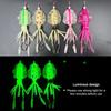Soft Material Rubber Squid Skirts Soft Rubber Luminous Fishing Lures  Trolling Fishing