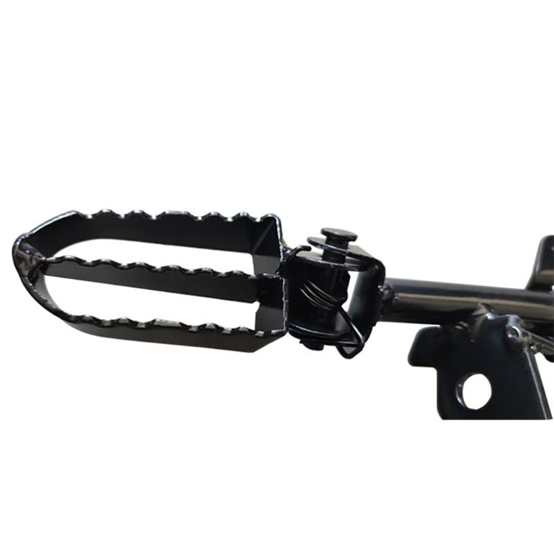 Metal CRF50 Footpeg Mount Assembly with Footpegs at Both Ends and Multiple Mounting Points for Motorcycle Footpeg Area Replacement and Maintenance