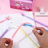 Back to school season 48pcs 0.5mm creative soft glue pink rabbit shaking neutral pen cartoon cute shape signature pen gift pen stationery