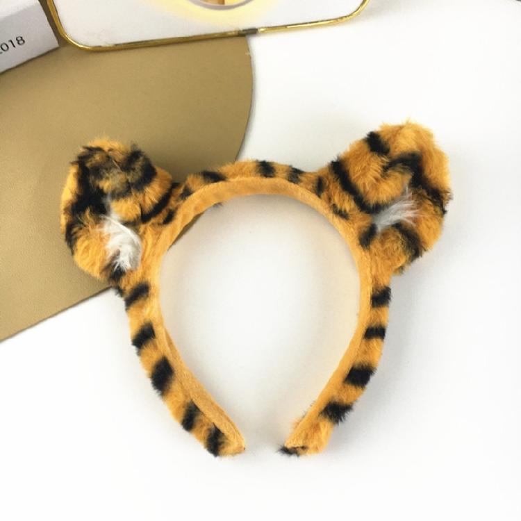 Stage Character Accessory with Plush Animal Print for Cosplay Outfits, Party Styling and Role-Play Wear Appeal