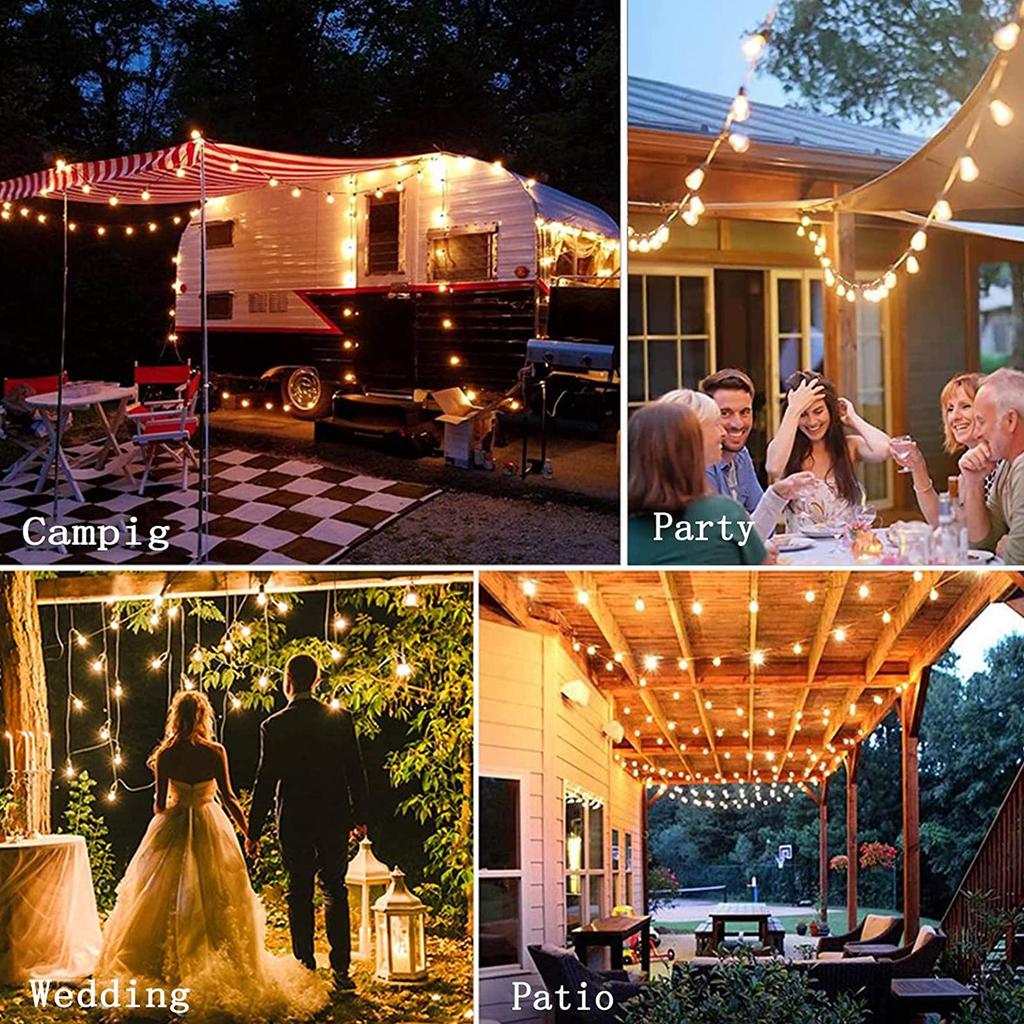 E12 High Voltage LED String Lights - ST38, Colorful Indoor/Outdoor Decoration for Garden or Camping