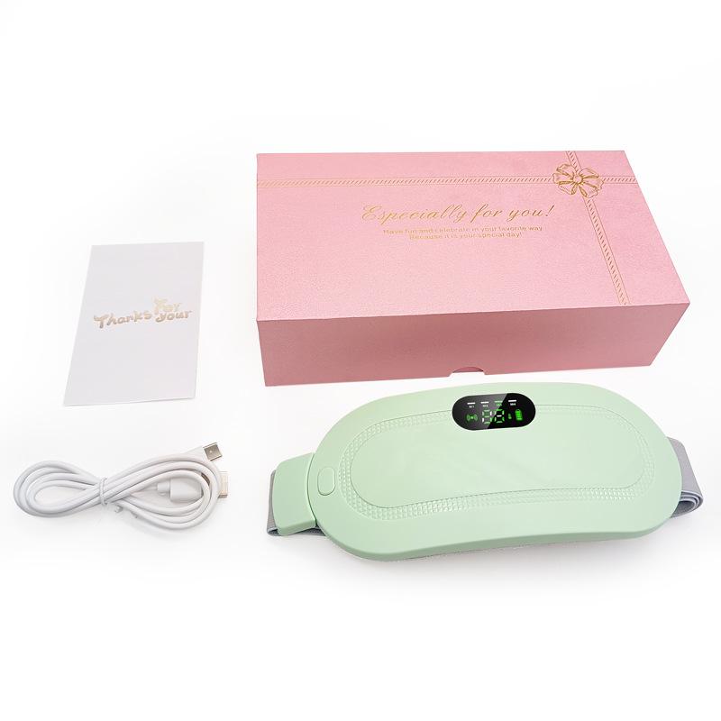 New Heating Palace Warming Treasure Massage Palace Warming Belt Intelligent Vibration Hot Compress Waist Belt Palace Cold Dysmenorrhea Relief Artifact