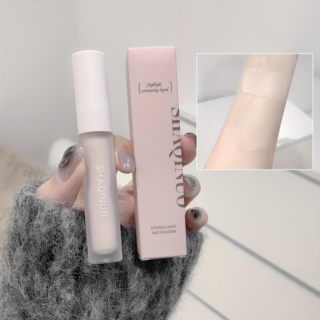 Dual-Tone Liquid Contour Stick for All Skin Tones, Matte Finish, Waterproof and Sweatproof, Lightweight Concealer for Natural Look