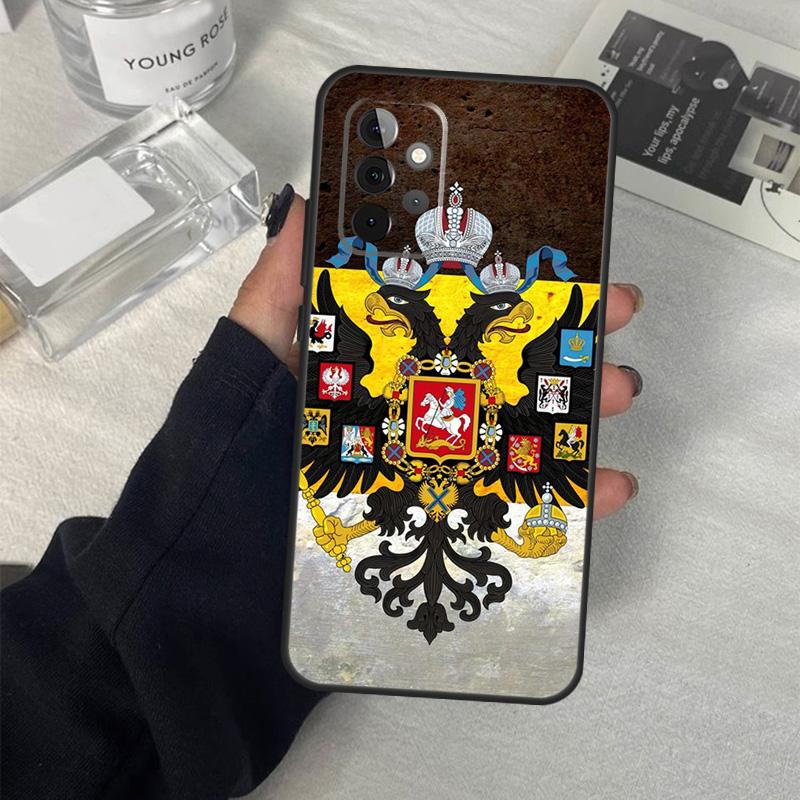 Russian Empire Coat of Arms Phone Case For Samsung Galaxy A34 A54 A14 A13 A23 A33 A53 A73 A52 A42 A32 A22 A12 A51 A71
