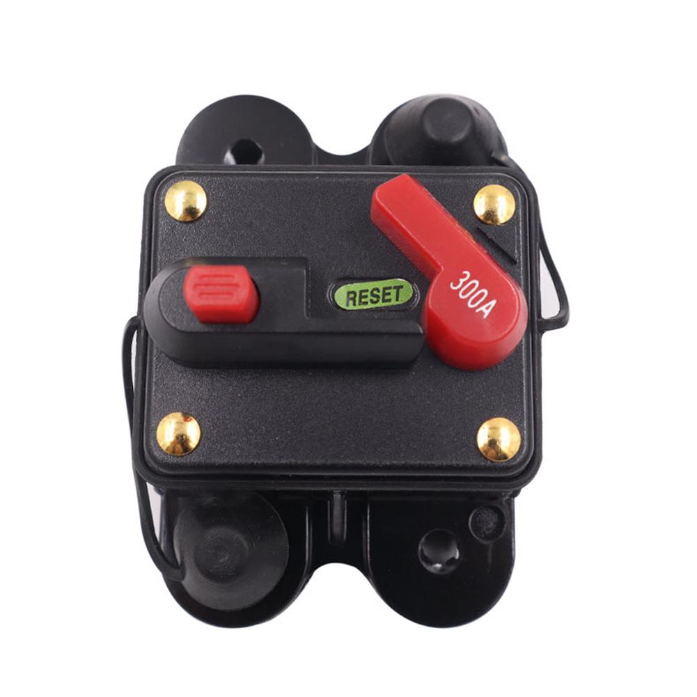 12V-48V Car Fuse Circuit Breaker Auto Reset Car Boat Resettable Fuse 40A 50A 60A 80A 100A 150A 200A 250A 300A for Audio System