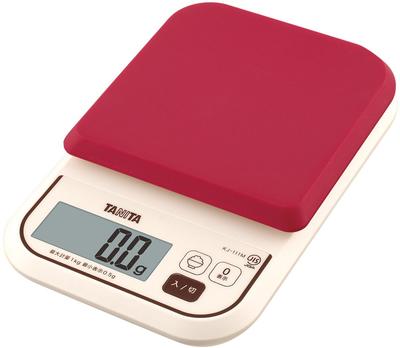 Ζυγαριά Tanita Μετρητής Θερμίδων Τροφίμων 1kg Κόκκινο RD Μετρά τις θερμίδες του ρυζιού 0.5g KJ-111M
