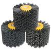Yutnqin 1pc Deburring Nylon Abrasive Wire Drawing Round Brush Polishing Tool Sisal Horse hair Rotary brush For Furniture Wood